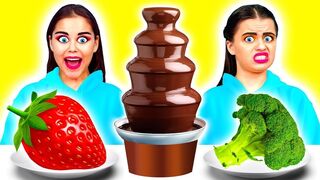 CHOCOLATE FONDUE CHALLENGE #shorts​ Challenge by Tik4Fun