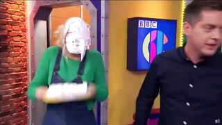CBBC Presenters Take Shaving Cream Pies In The Face Compilation!