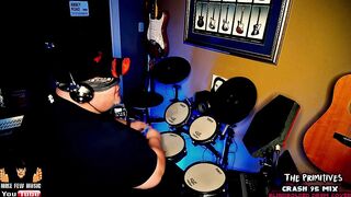 CRASH - The Primitives - 2023 Blindfolded Drum Cover Challenge @MikeFewMusic