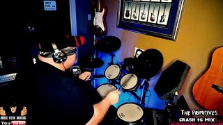 CRASH - The Primitives - 2023 Blindfolded Drum Cover Challenge @MikeFewMusic