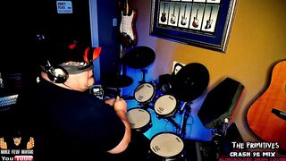 CRASH - The Primitives - 2023 Blindfolded Drum Cover Challenge @MikeFewMusic