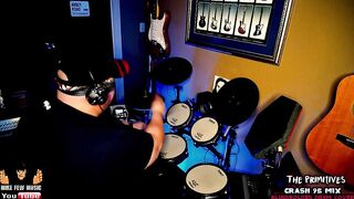 CRASH - The Primitives - 2023 Blindfolded Drum Cover Challenge @MikeFewMusic