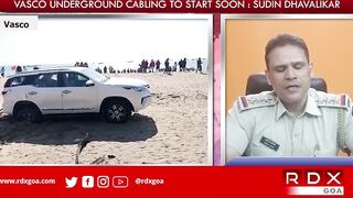 VASCO PI KAPIL NAYAK BRIEF ON TOURIST BRING CAR ON BOGMALO BEACH