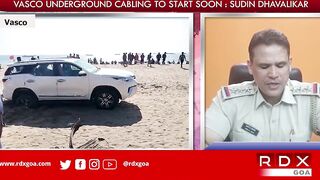 VASCO PI KAPIL NAYAK BRIEF ON TOURIST BRING CAR ON BOGMALO BEACH