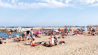 Barcelona beach walk ????????beach Somorrostro ????????