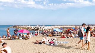 Barcelona beach walk ????????beach Somorrostro ????????