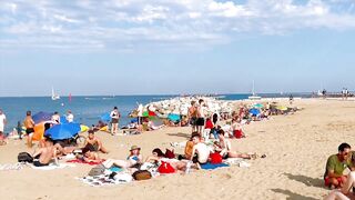 Barcelona beach walk ????????beach Somorrostro ????????