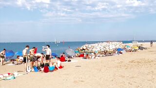 Barcelona beach walk ????????beach Somorrostro ????????