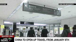 China to open up travel from January amid COVID-19