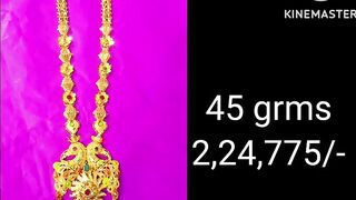 Gold Special Long Harams Designs with Weight & Price | Gold Harams Models | New Collection