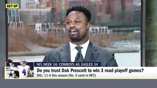 Dak Prescott will have to win 3️⃣ road playoff games...Can he do it ⁉️ | Get Up