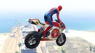 GTA 5 Spiderman Ragdolls Moments Compilation ( Euphoria Physics, Fails, Jumps, Funny Moments ) #19