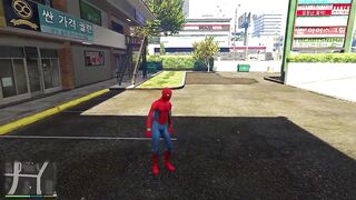 GTA 5 Spiderman Ragdolls Moments Compilation ( Euphoria Physics, Fails, Jumps, Funny Moments ) #19