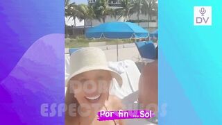 MAGALY MEDINA LUCE SU TREMENDO CUERPO CON ATREVIDO BIKINI AL LADO DE SU ESPOSO EN LAS PLAYAS DE MIAM