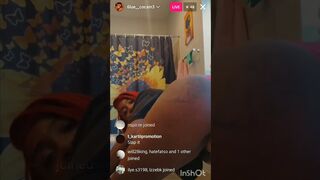 6lue Cocaine Instagram live twerk