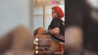 6lue Cocaine Instagram live twerk