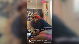 6lue Cocaine Instagram live twerk