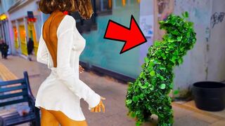 Bushman Scare Prank Compilation Screams Everywhere Scared Girls and Men Screaming Funniest Reactions