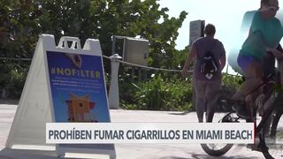 Comienza prohibición de fumar en playas de Miami Beach