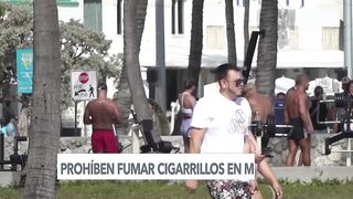 Comienza prohibición de fumar en playas de Miami Beach