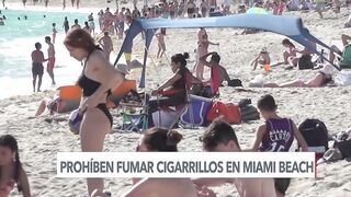 Comienza prohibición de fumar en playas de Miami Beach