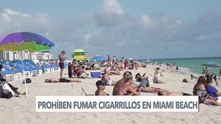 Comienza prohibición de fumar en playas de Miami Beach