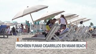 Comienza prohibición de fumar en playas de Miami Beach