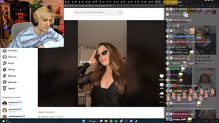 xQc reacts to Pokimane wishing happy new years on her TikTok