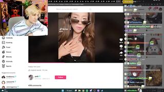 xQc reacts to Pokimane wishing happy new years on her TikTok