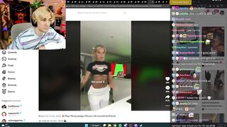 xQc reacts to Pokimane wishing happy new years on her TikTok