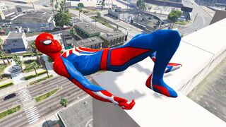 GTA 5 Spider-man Ragdolls Moments Compilation (Euphoria Physics, Fails, Jumps, Funny Moments)