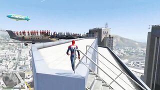 GTA 5 Spider-man Ragdolls Moments Compilation (Euphoria Physics, Fails, Jumps, Funny Moments)