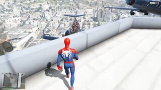 GTA 5 Spider-man Ragdolls Moments Compilation (Euphoria Physics, Fails, Jumps, Funny Moments)