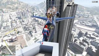 GTA 5 Spider-man Ragdolls Moments Compilation (Euphoria Physics, Fails, Jumps, Funny Moments)