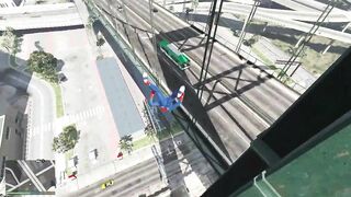 GTA 5 Spider-man Ragdolls Moments Compilation (Euphoria Physics, Fails, Jumps, Funny Moments)