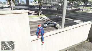 GTA 5 Spider-man Ragdolls Moments Compilation (Euphoria Physics, Fails, Jumps, Funny Moments)