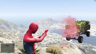 GTA 5 Spider-man Ragdolls Moments Compilation (Euphoria Physics, Fails, Jumps, Funny Moments)