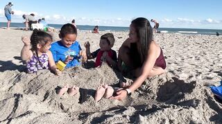 Tickle Challenge at the beach part 02 / try not to laugh / The Hupp Crew USA