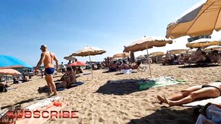 top beaches of barcelona, spain beach walk,4k beach, hot beach #monatravelvlogs #eastwestvlogs