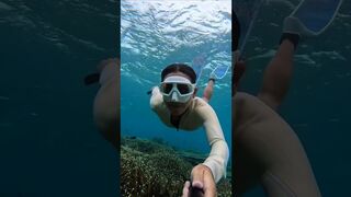 Deep Underwater Girl Swimming | Bikini Girls Swimming In Underwater 139 | Underwater Official 10M