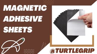 TurtleGrip Magnetic Sheets with Adhesive Backing Flexible Magnetic Paper