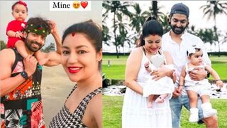 Gurmeet Choudhry and Debina Bonnerjee FIRST Goa Beach Enjoyment with Daughters