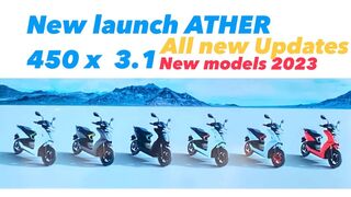 New launch Ather colours || New Ather updates || New Models Ather 2023 Ather 3.1 Ather 450 X