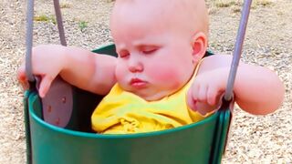 Funny Baby Playing Outdoor - Cute Baby || Just Laugh