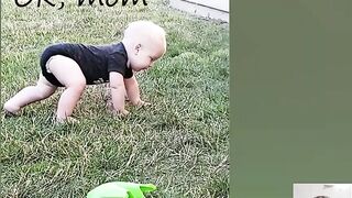 Funny Baby Playing Outdoor - Cute Baby || Just Laugh