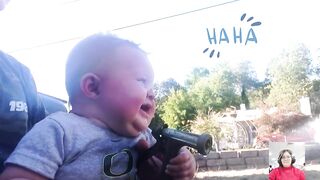 Funny Baby Playing Outdoor - Cute Baby || Just Laugh