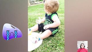 Funny Baby Playing Outdoor - Cute Baby || Just Laugh