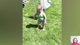 Funny Baby Playing Outdoor - Cute Baby || Just Laugh