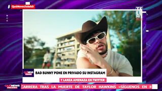 Bad Bunny pone en privado su Instagram y lanza amenaza en Twitter | QuéNews | Telehit