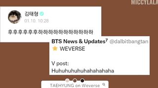 TAEHYUNG teases ARMY on Weverse, JIMIN posted again on Instagram, JHOPE shared a fan edit OMG!